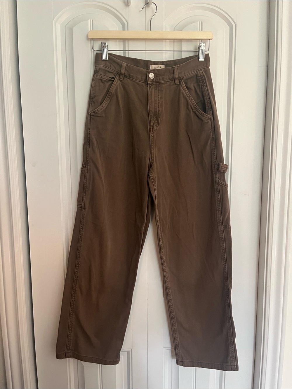 Garage Street Wide Leg Jeans Carpenter Walnut Brownie Size 1